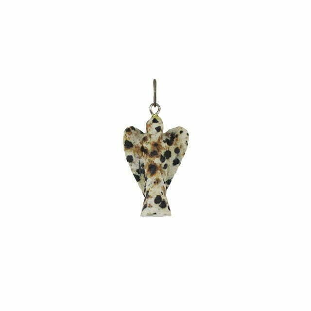 Dalmatian crystal Angel Pendant