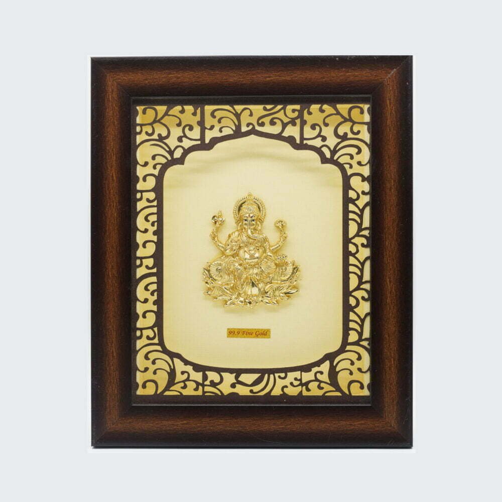 Ganesha Wooden Gold Frames