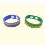Combo - Pack of 2 Hare Krishna Adjustable wrist band (Green + Blue)