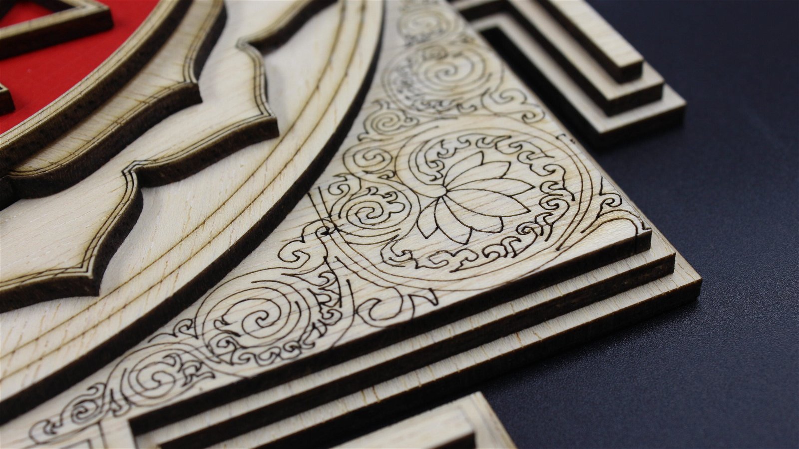 Wooden shree yantra elegant design