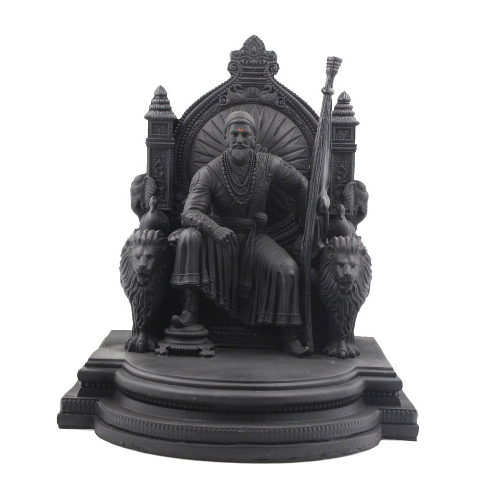 Shivaji Maharaj Idol - Black