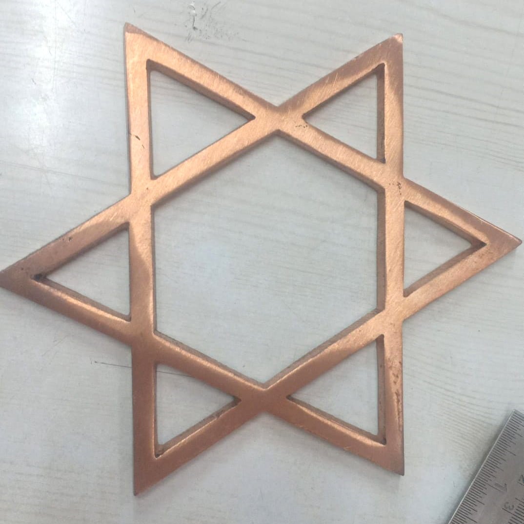 Copper Star Helix 4 inch Size