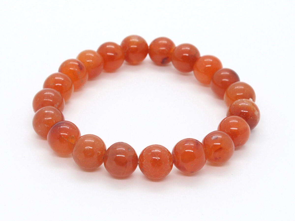 Natural Red Carnelian Bracelet, 8mm Red Gemstone Beads, Root Chakra Healing,