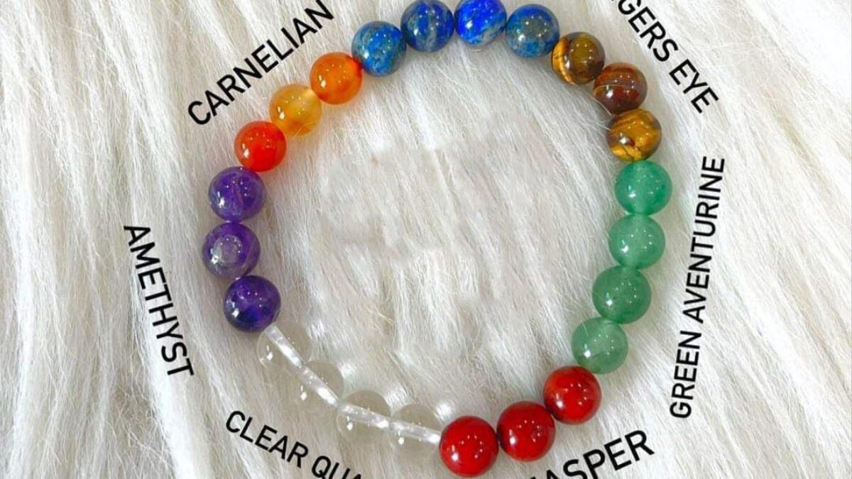 Chakra Healing Reiki Bracelet Rainbow Yoga Crystals | Arcane Trail