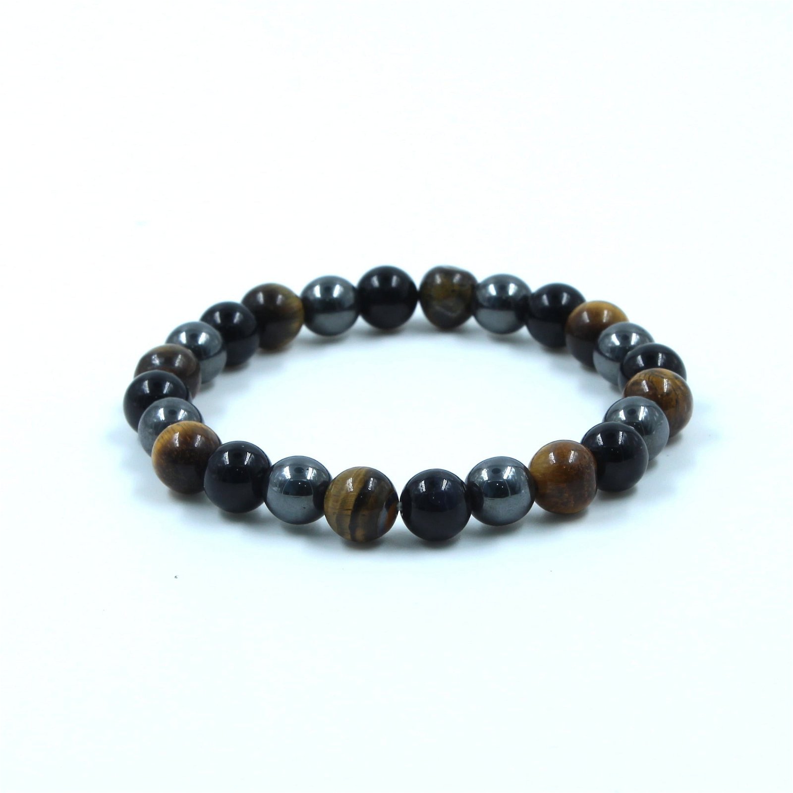 Triple Protection Bracelet, Natural Black Obsidian, Hematite, Tiger Eye  Beads - Walmart.com
